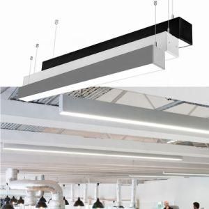 ENEC CB Ce RoHS LED Pendant Linear Light Crystal Chandelier Aluminum Profile 4FT/6FT/8FT for Indoor Warehouse Supermarket