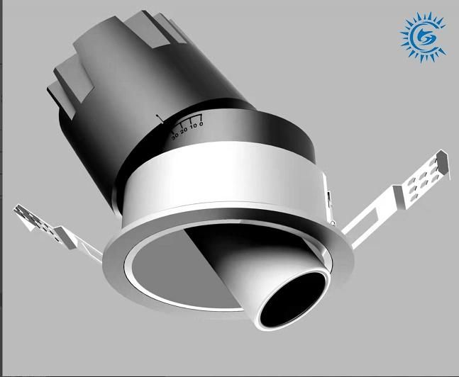 Aluminum Recessed COB Ceiling Lamp, CCT3000K/4000K/6000K, Ra80