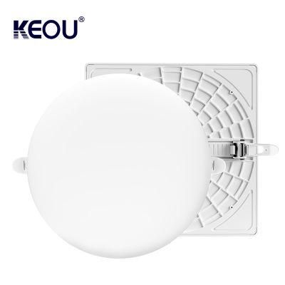 Keou New Recessed Lamp Adjustable Hole Size LED Frameless Panel Light 24W