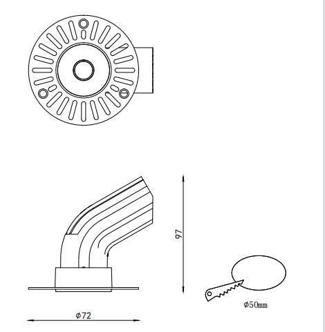 LED Recessed Spotlight Ceiling Spot Light Fixed 10W Easily Fix