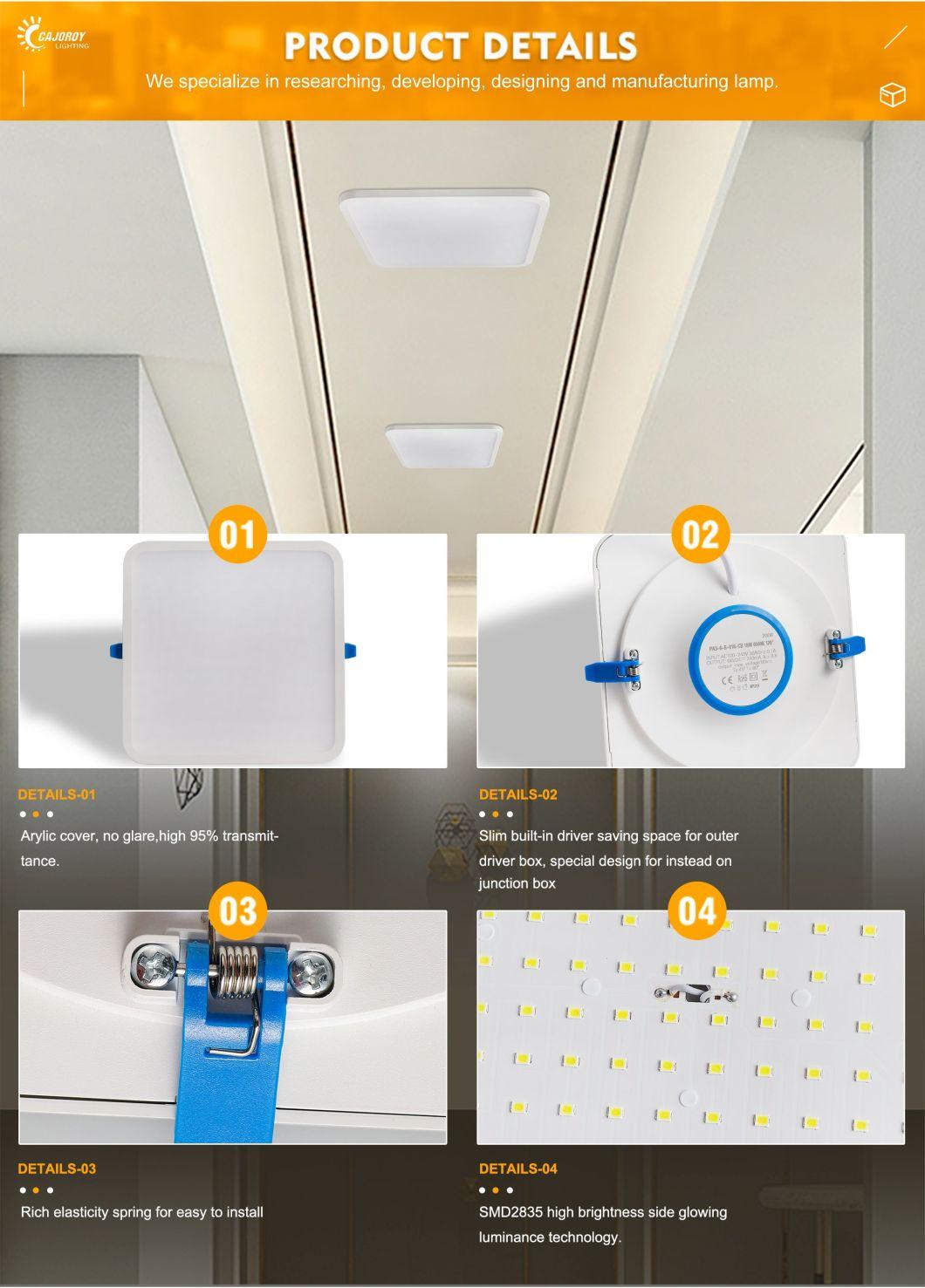 Color Mounted Built-in Driver Frameless Studio Price LED Panel Lamp