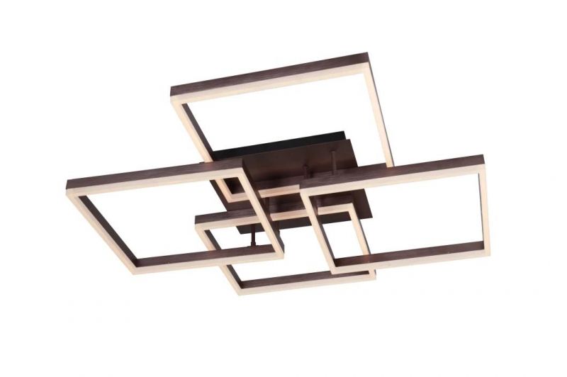 Masivel Simple Square Metal Ceiling Light with Acrylic Cover