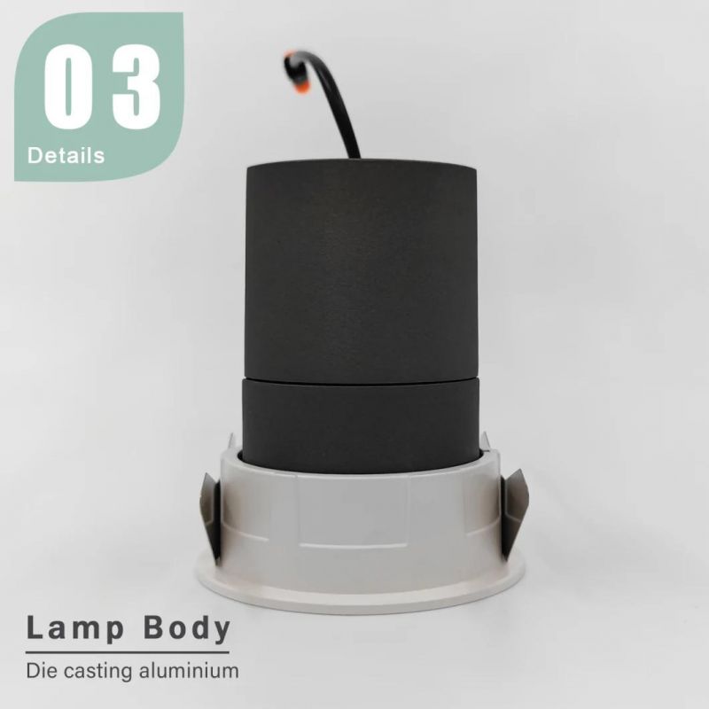 LED COB Trimless Spotlight 7W Ultra Thin Lighting Spot Light Home Used Lamp Downlight