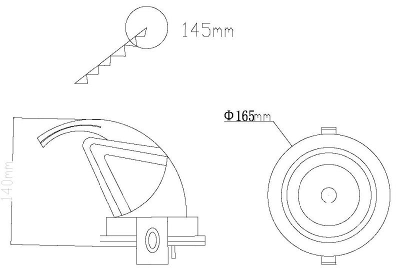 High Quality Interior Anti-Glare Light Recessed 360 Degree Head Adjusted COB LED Spot Down Light