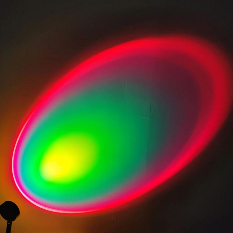 USB Button Rainbow Sunset Projector Lamp Home Decoration Color Lamp