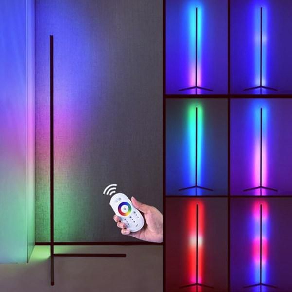 Metal Triangular Floor Lamp RGB with Remote Control