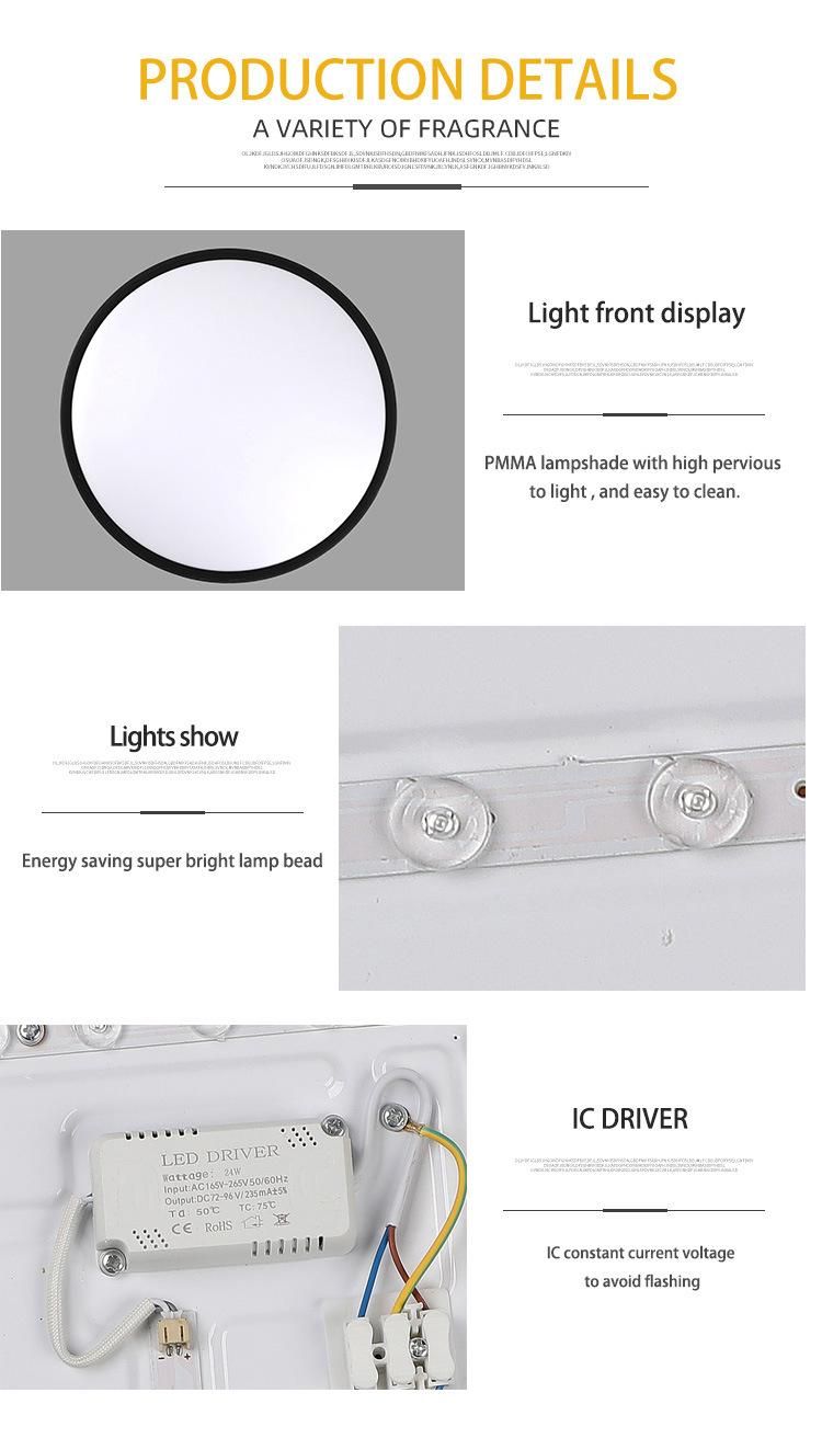 Super Slim Design Metalwatt Semi Ceiling Light