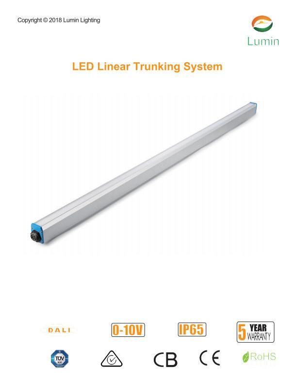 IP65 120 Degree Wire Cable Connectable PC Diffuser LED Linear Lighting