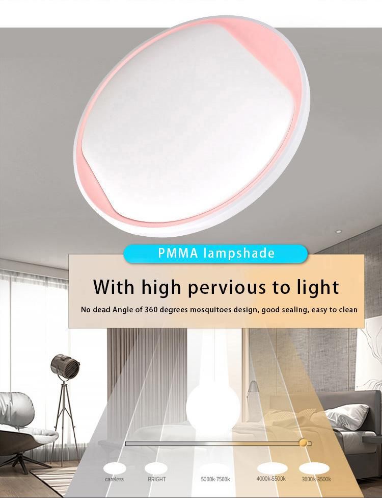 Decorative Bedroom Sensor Office 12V Fabric LED Ceiling Lamp with Energy Ceiling Light