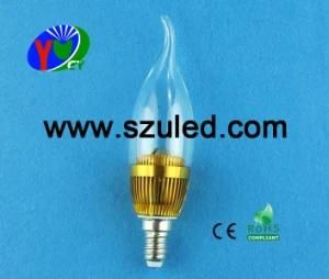 E14 Screw Base LED Candle Light (YC-4019(3*1W))