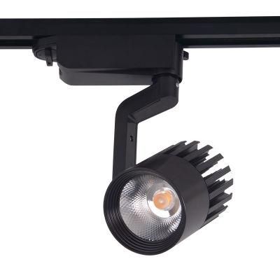 COB 15W Black Track Light for Indoor Use