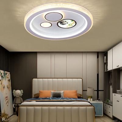 Dafangzhou 80W Light Modern Lamp China Manufacturing Chrome Flush Ceiling Light Iron Frame Material Surface Mounted LED Ceiling Light for Hotel
