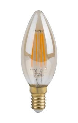 3W AC 220V Filament Glass Chandelier Lighting Candle LED Bulb