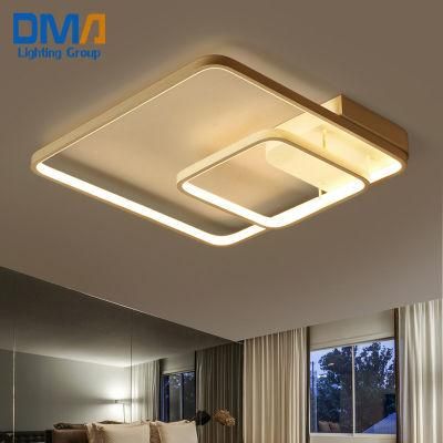 Modern Square Shape Ceiling Lamp with Double Color with Remote Control