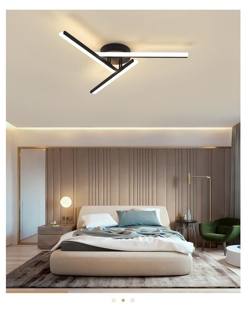 2022 New 4 Heads Strip Designer Study Room Dining Room Living Room Modern Ceiling Light Lamp LED