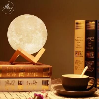 PLA 3D Printing Moon Light LED Moon Lamp for Decoration/Gift