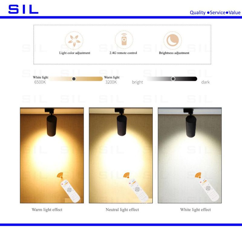 Wholesale Commercial White and Black 10W LED Track Light Track Spotlight Indoor COB LED Track Lamp