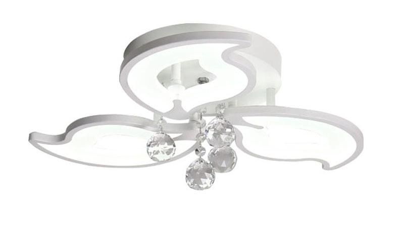 China Manufacturer Home Decorative Crystal Multi-Heads Acrylic Remote CCT LED Ceiling Lamp