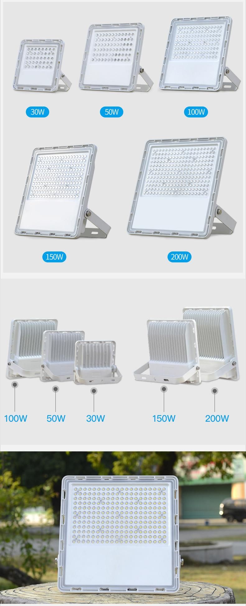 5years Warranty High Brightness Factory Price 30W-200W Aluminium Garden Outdoor Stadium Waterproof IP65 LED Flood Light