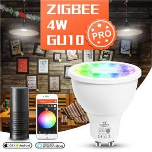 RGBW GU10 Spot Light Zigbee Smart Control with CCT Temperature Change Spotlight
