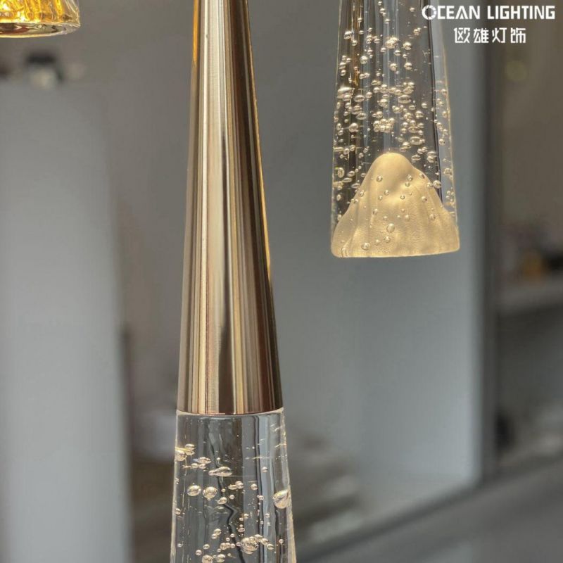 Indoor Hotel Ocean Lighting Chinese Factory New Designs Crystal LED Chandelier Pendant Lamp