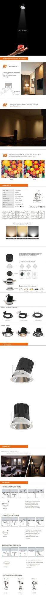 Good Quality LED Downlight Module IP20 Spotlights with CE/3c/RoHS Certification