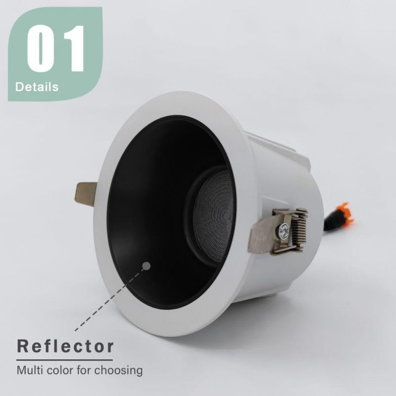 Foshan Embedded IP65 Water Proof 7W 10W LED Downlight Professional Down Light