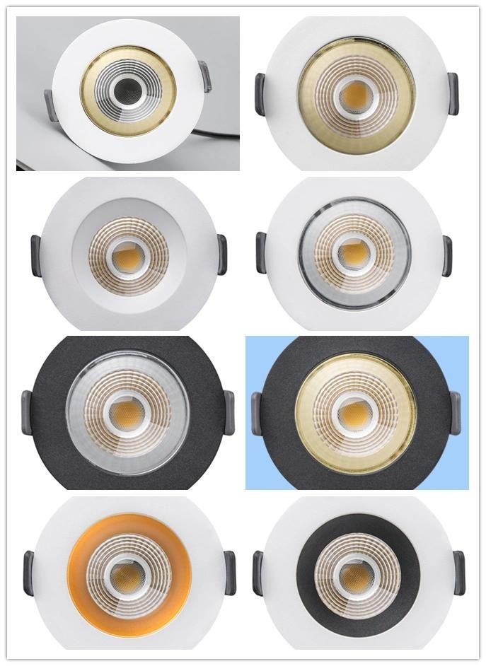 2020 New Round COB LED Spotlight IP44 15W LED Indoor Lighitng Fixture Ceiling Recessed LED Downlight