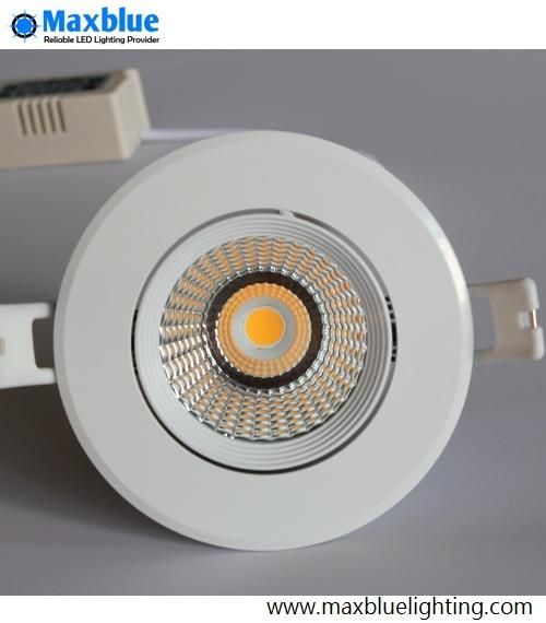 LED COB Downlight Recessed Lighting Fixture with Brand Dimmer Driver