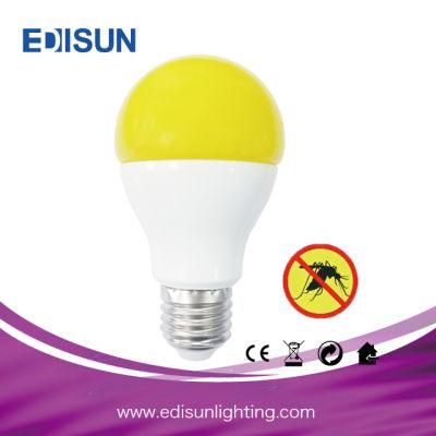 A60 9W Yellow 550-580nm Rg0 LED Bulb Mosquito Repellent with Hook for Camping