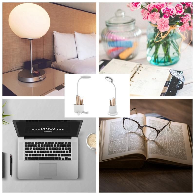 Foldable and Carry a 3-Step Adjustable Mini Desk Lamp to Enrich Your Life Several Colors for Choose