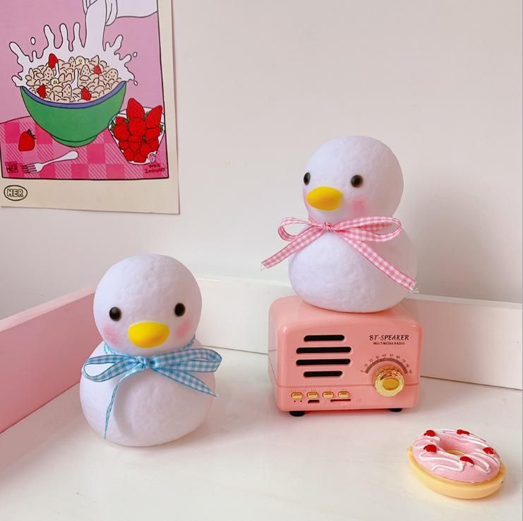 Bedroom Girl LED Cute Little Duck Room Bedside Lamp Decoration Dormitory Night Light