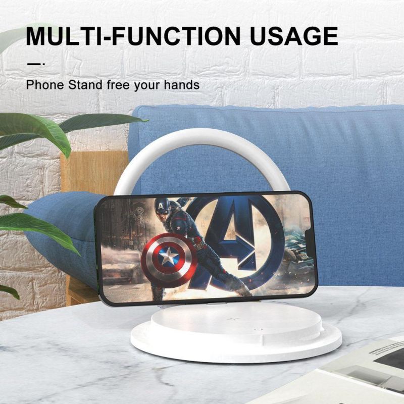 Factory 15W Fast Phone Foldable Wireless Charger LED Night Light