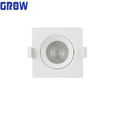 12W High Power Indoor LED Square Ceiling Spot Lamp Recessed LED Downlight