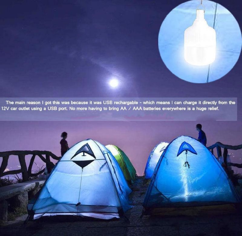 High Quality Camping Rechargeable Battery LED Emergency Light Bulb