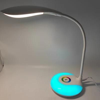 15 Year Factory RGB Color Changing Desk Lamp with USB Charger