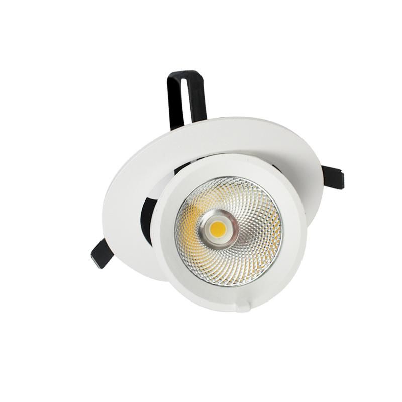 High Quality 18W 24W 30W CREE COB LED Adjustable Gimbal Downlight /Shop Downlight China Manufacturer