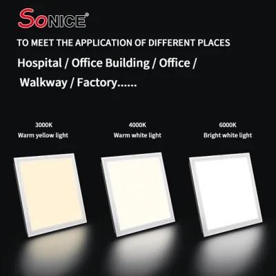 Isolated Driver Square Shape High Lumen Recessed Panel Light SMD Back Light 60W LED Large Panel Light