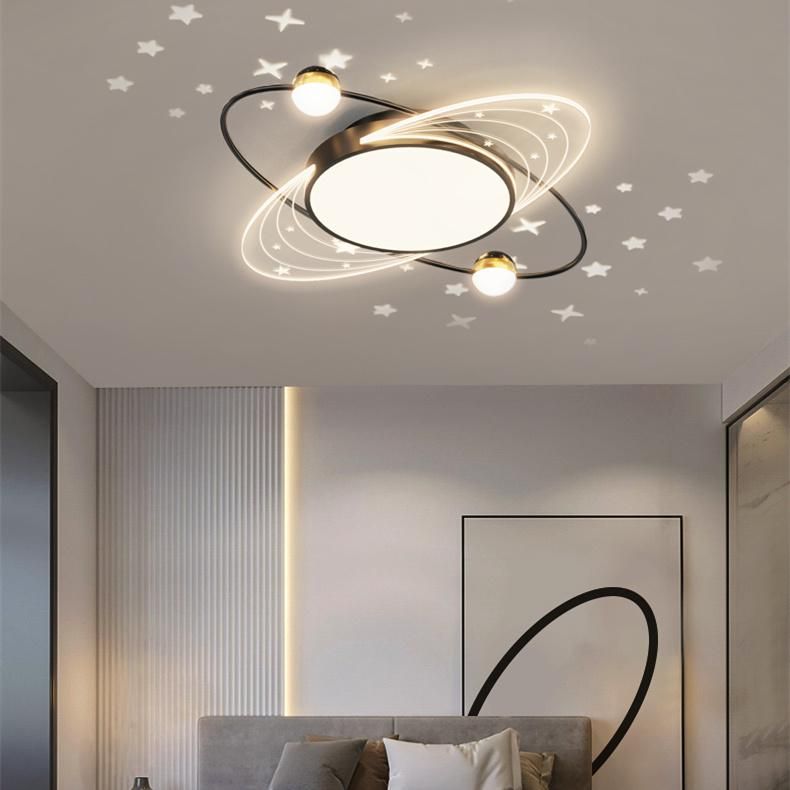 Fashion Modern Kids Children Girls Favorite Ceiling Mounted Planet Shape Star LED Light