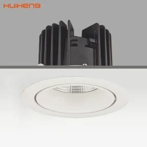 Hot Sale Aluminium Dimmable Recessed 12W COB LED Downlight