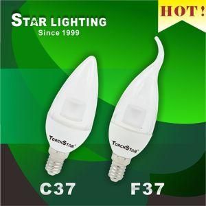 Ultra Bright SMD 6W C37 LED Candle Bulb