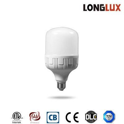 T100 30W E27 Plastic-Coated Aluminum High Power LED Light Bulb