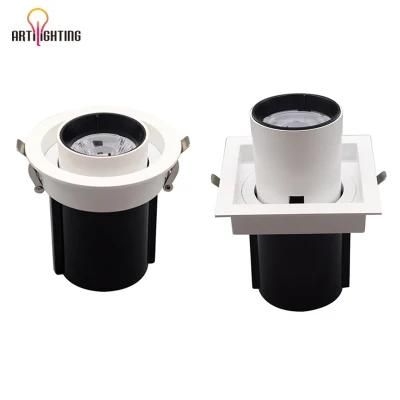 Stretch 360 Degree Adjustable COB CRI90 Downlight Embedded LED Spot Lighting