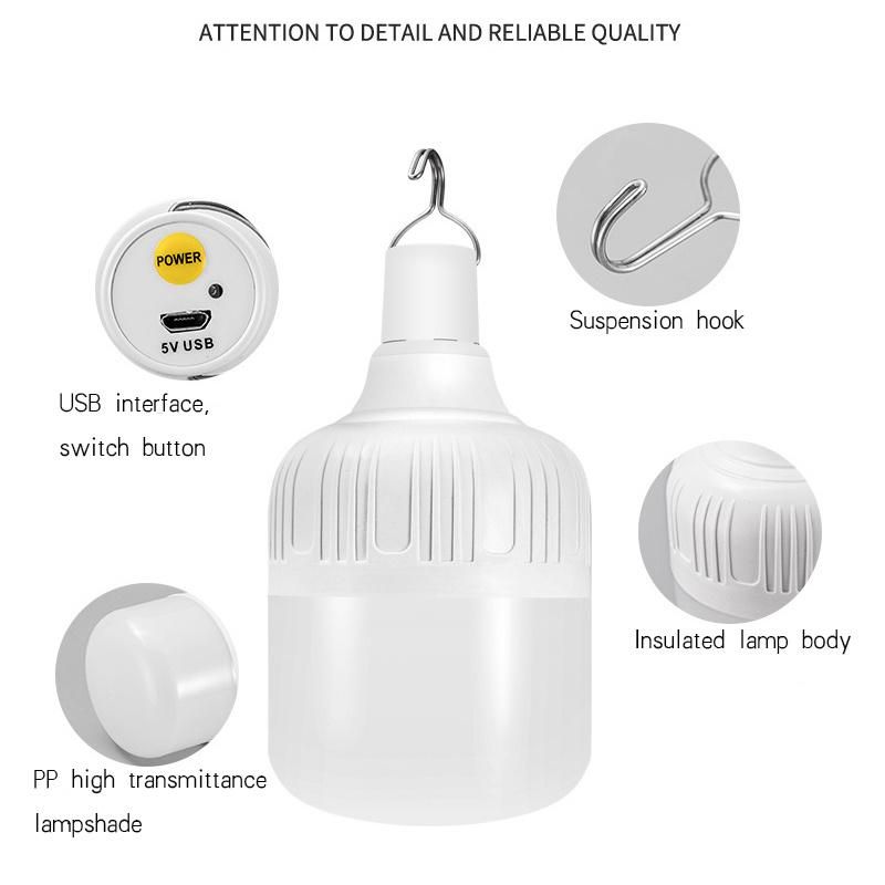 High Quality Camping Rechargeable Battery LED Emergency Light Bulb