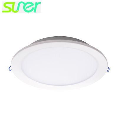 Iron Round Panel Lighting Embedded LED Downlight 8&quot; 16W 5000K