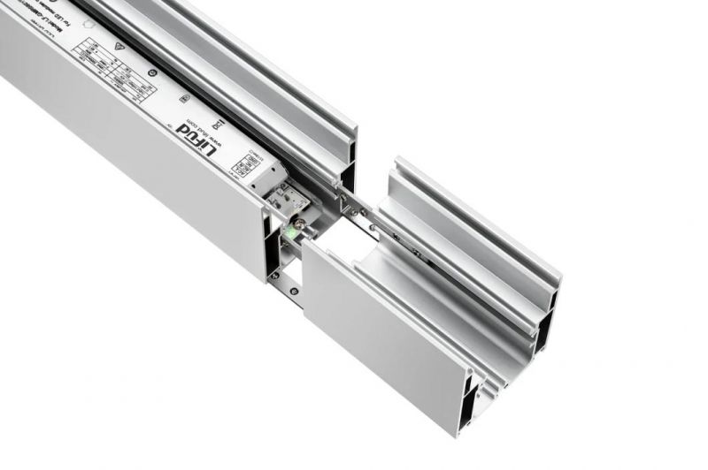 Black Body Linkable 1200X75X75 40W LED Pendant Linear Light