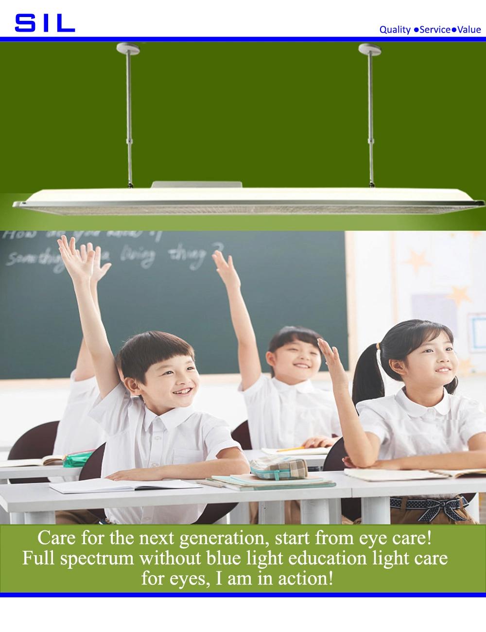 Library Classroom Ceiling Lamps 72W IP42 Anti Glare Square LED Surface Ceiling Panel Light Pendant Lamps