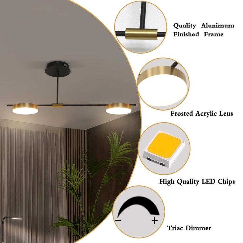 Masivel Factory Metal LED Ceiling Light Modern Dining Room Lighting Bedroom Ceiling Light with CE SAA RoHS