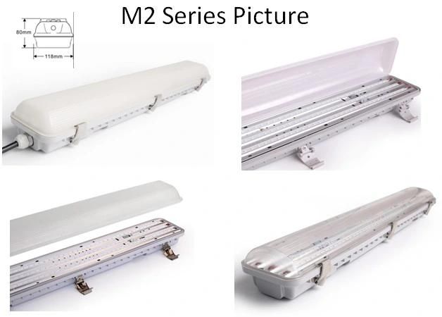 Ce RoHS 0.6m 1.2m 1.5m Product IP65 Water Proof 20W 40W 50W 60W LED Tri-Proof Light Tube Lights Energy Saving