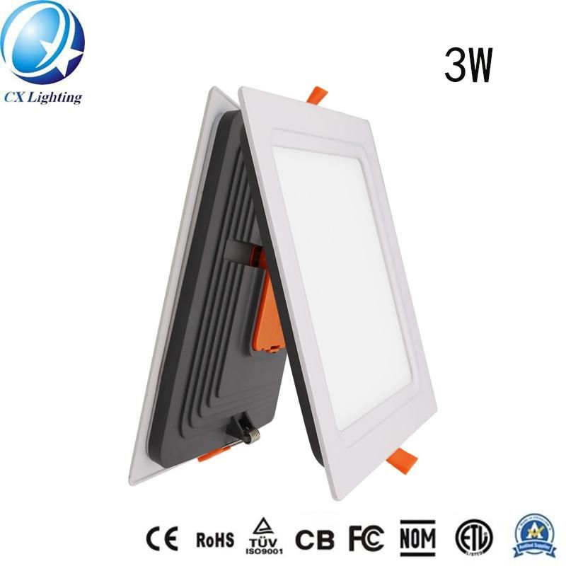 Panel Light Recessed Square 3W Light